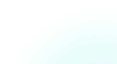 Abstract teal circular arcs forming a partial ring on a black background.